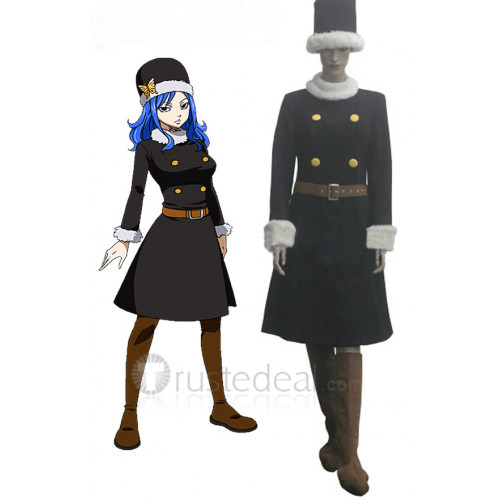 Fairy Tail Juvia Lockser Black Suit Cosplay Costume