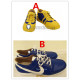 Street Fighter CHUN LI Blue Yellow Cosplay Shoes Boots