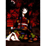 Hell Girl Jigoku Shoujo Girl from Hell Ai Enma Kimono Cosplay Costume 3