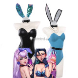 League of Legends LOL KDA Akali Ahri Evelynn Seraphine Bunny Suit Cosplay Costumes