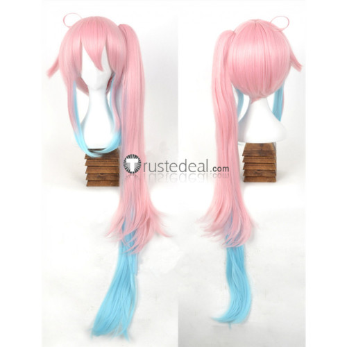 Kantai Collection Harusame Pink Blue Cosplay Wig