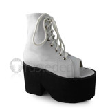 High Platform White Lolita Sandals