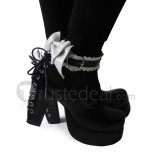 Antaina Black Red Lolita Heels Shoes