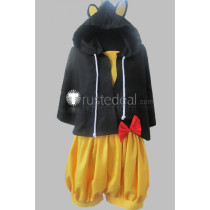 Vocaloid Kagamine Rin Halloween Black Yellow Cosplay Costume
