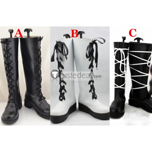 Hitman Reborn Varia Xanxus Fran Belphegor Squalo Cosplay Shoes Boots