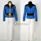 Mobile Suit Gundam Char's Counterattack Amuro Ray Blue Cosplay Costume