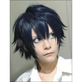 Blue Exorcist Okumura Rin Blue and Black Cosplay Wigs