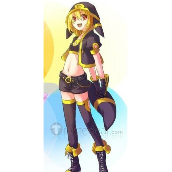 Pokemon Gijinka Umbreon Black Cosplay Costume
