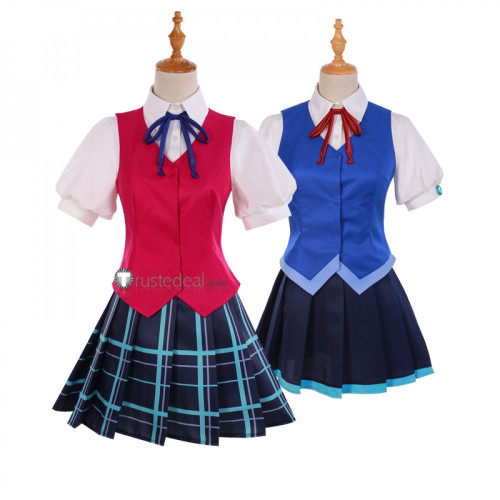 Mahou Shoujo Ore Saki Uno Mikage Sakuyo Idol Red Blue Cosplay Costumes