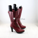 Final Fantasy XV 15 Aranea Highwind Red Cosplay Shoes Boots