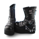 Black Gothic Gorgeous Lolita Boots