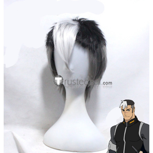 Voltron Legendary Defender Takashi Shiro Shirogane Black Gray White Cosplay Wig - Ready to Ship