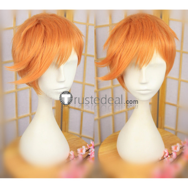 Touken Ranbu Iwatooshi Orange Cosplay Wig
