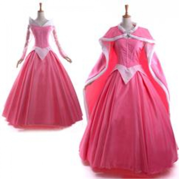 Sleeping Beauty Disney Princess Aurora Pink Cosplay Costume