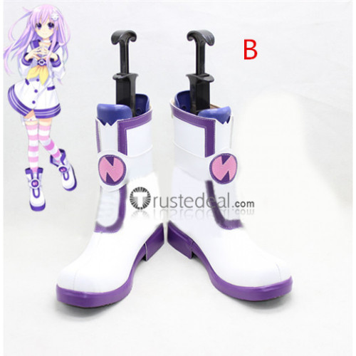 Hyperdimension Neptunia Nepgear White Cosplay Shoes Boots