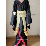 High School DxD Kuroka Black Red Kimono Cosplay Costume