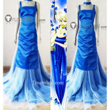 Sailor Moon Tenou Haruka Uranus Princess Formal Blue Cosplay Dress