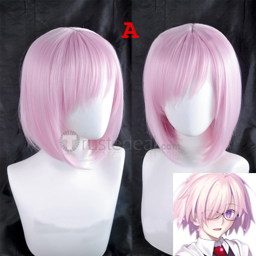 Fate Grand Order Shielder Mashu Matthew Kyrielite Pink Cosplay Wig