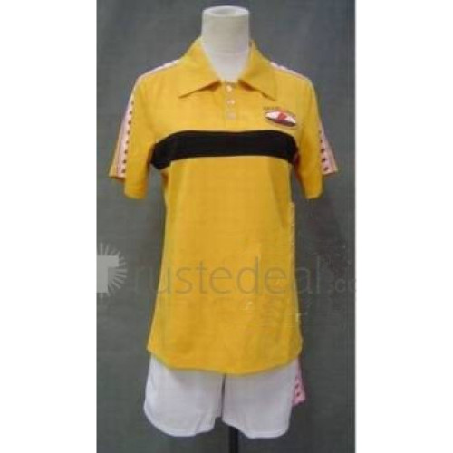 Prince of Tennis Rikkai Young Kan Yellow Uniform Summer Cosplay Costume