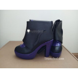 Fate Grand Order Shielder Mashu Matthew Kyrielite Black Purple Cosplay Boots Shoes