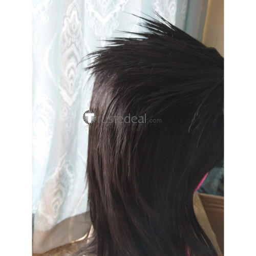 Bleach Zaraki Kenpachi Black Spiky Cosplay Wig