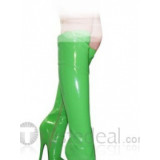 Patent Leather Upper High Heel Leg-Length Closed-toes Sexy Boots(LC-151)