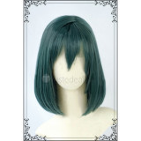 D.Gray Man Hallow Lenalee Lee Short Dark Green Cosplay Wig