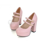 K Return of Kings Neko Pink Cosplay Shoes Heels