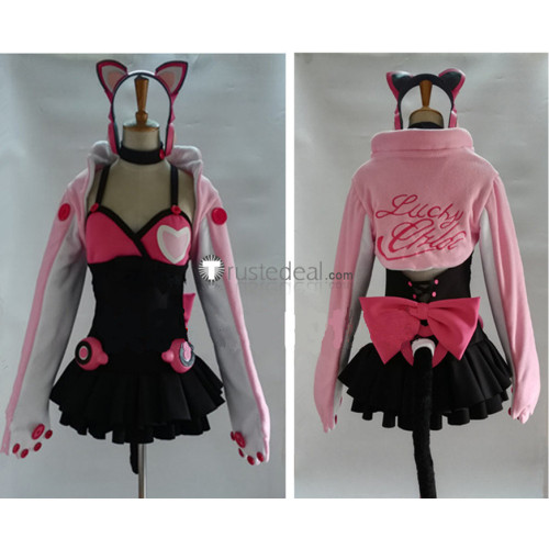 Tekken 7 T7 Lucky Chloe Pink Cosplay Costume