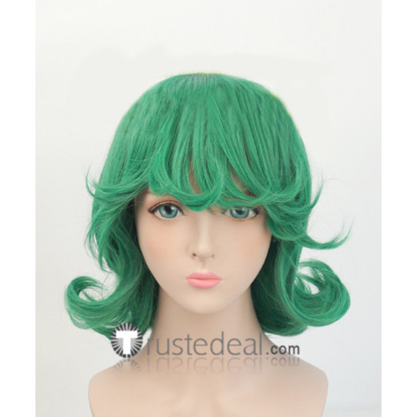 One Punch Man Tornado of Terror Tatsumaki Green Cosplay Wig