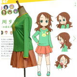 Miss Kobayashi-san Chi no Maid Dragon﻿ Riko Saikawa Green Cosplay Costume