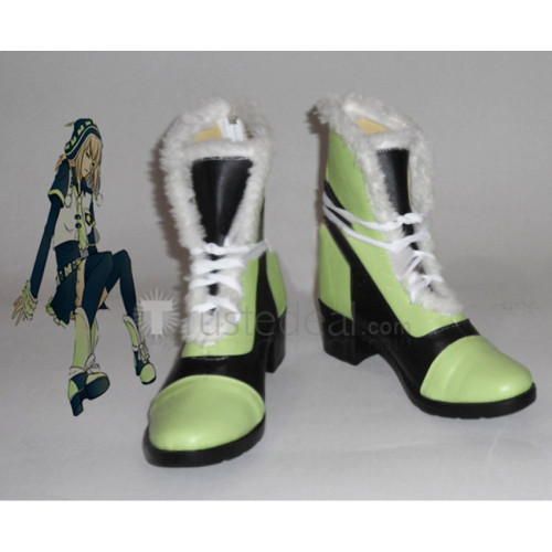 Dramatical Murder Noiz Green Cosplay Boots Shoes