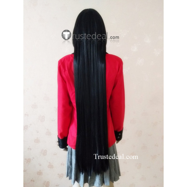 Kakegurui Jabami Yumeko Long Black Cosplay Wig 100cm