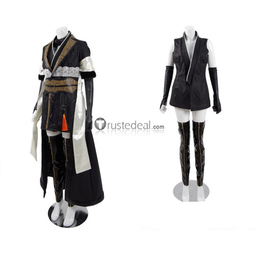 Final Fantasy XV FF15 Shiva Gentiana Black Cosplay Costume