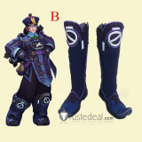 Overwatch Mei Zombie Jiangshi Halloween Terror Skin Cosplay Boots Shoes