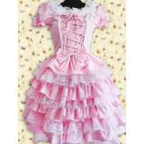Cotton Voile Lace Bowknot Lolita Dress(CX470)