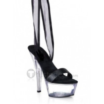 Slick-Surfaced Leather Upper High Heel Open-toes Platform Sexy Sandals(99-73)