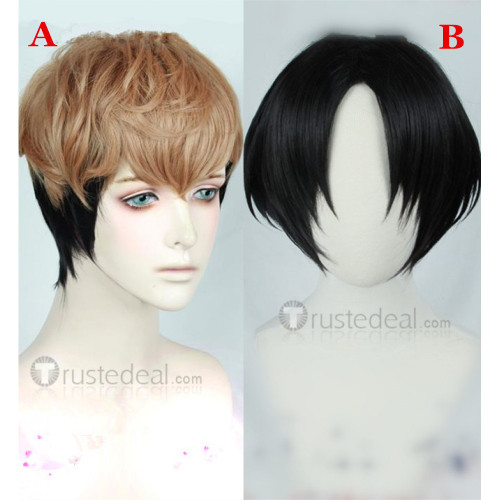 Killing Stalking Yoon Bum and Sangwoo Brown Black Cosplay Wig