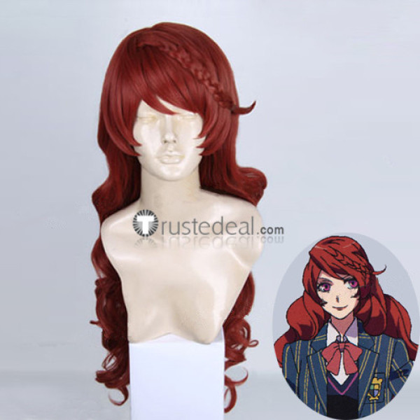 Uta no Prince-sama Shibuya Tomochika Red Curly Cosplay Wig