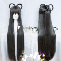 Vocaloid Luo TianYi Cheongsam Dark Gray Cosplay Wig 100cm