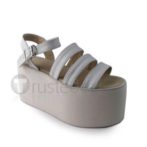 High Platform White Lolita Sandals
