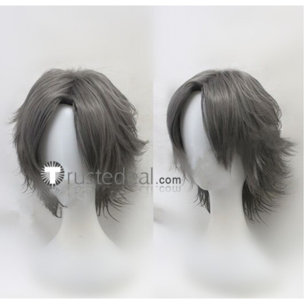Final Fantasy 15 XV Noctis Lucis Caelum Adult Gray Styled Cosplay Wig