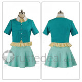 Mirai Nikki Future Diary Yuno Gasai Green Cosplay Costume