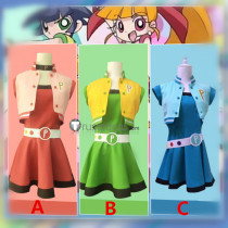 The Powerpuff Girls Z Bubbles Blossom Buttercup Cosplay Costume