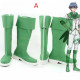 Binan Koukou Chikyuu Bouei Bu Love Battle Lover Epinard Atsushi Kinugawa Green Cosplay Boots Shoes