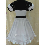 K-On! Nakano Azusa White Black Dress Cosplay Costume