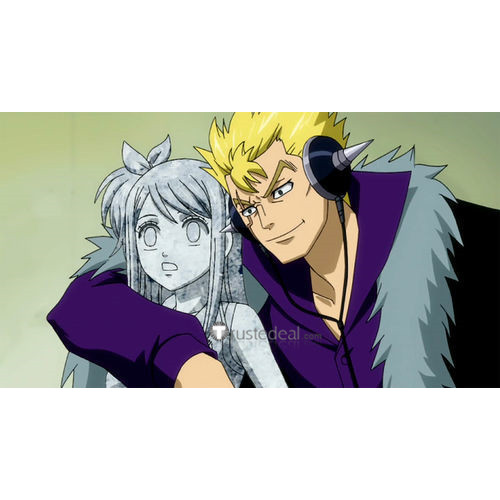 Fairy Tail Laxus Dreyar Black Coat Cosplay Costumes