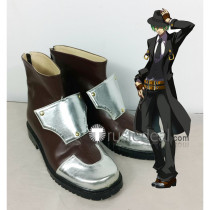 BLAZBLUE Hazama Brown Cosplay Shoes Boots