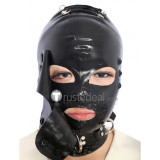 Black Open Mouth Style Natural Latex Hood