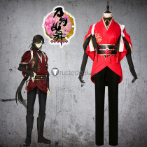 Touken Ranbu Online Izuminokami Kanesada Red Black Cosplay Costumes
